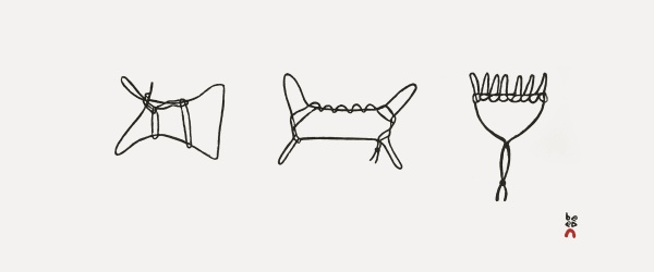 Josie Pootoogook, Ajaraaq (String Game), 2024
