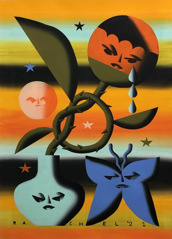 Rachel Hayden, Knotted Orange Rose, 2021
