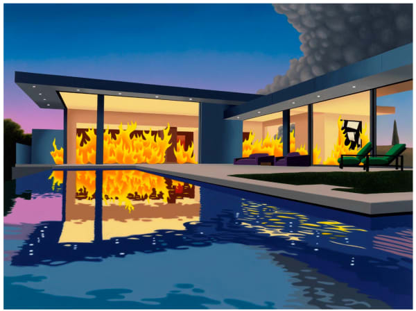 Dan Oliver Modern Dream House, 2024 Acrylic on canvas 36 x 48 inches