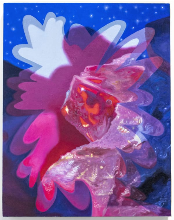 Amelia Carley - Fuchsia Burst (Glass Bottle Beach), 2023