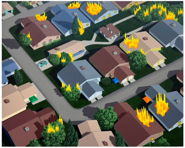 Dan Oliver Neighborhood (#3), 2025 Acrylic on canvas 24 x 30 inches