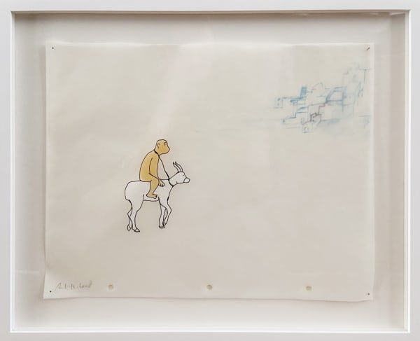 Avish Khebrehzadeh, Monkey, Goat and Trainer (animation drawing), 2008