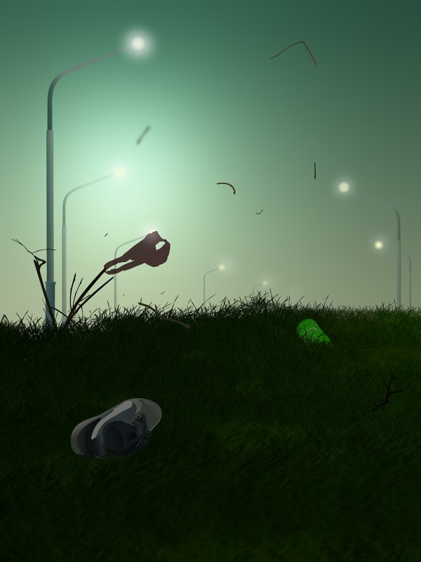 Arash Hanaei, Untitled 3 from the series [in the night garden]: Light a fire under your skin, 2022