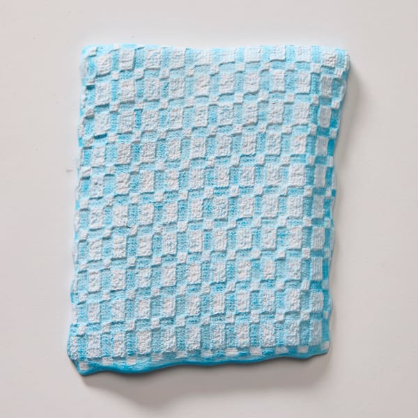 Michelle Grabner, Untitled (Blue Cloth), 2024 - 2025