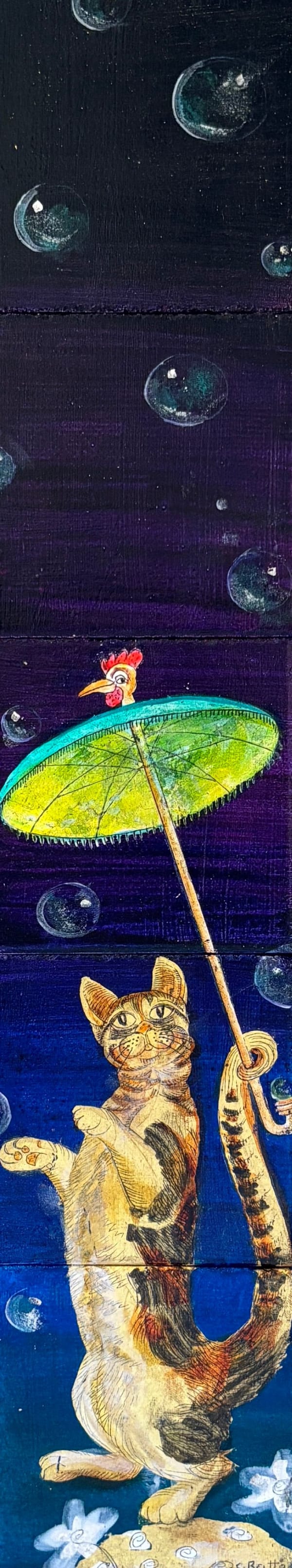 Cora Brittan, Dancing in a Rain of Bubbles, 2018