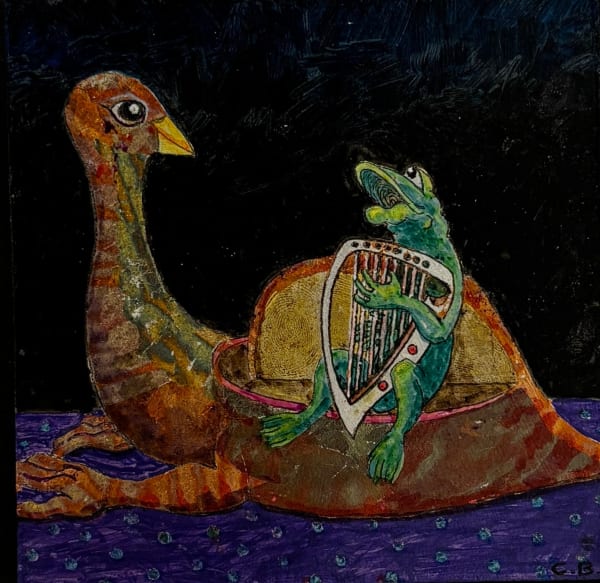 Cora Brittan, On a Bird Bench, 2017