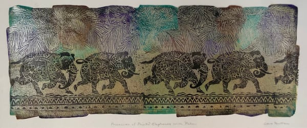 Cora Brittan, Procession of Painted Elephants, 2022