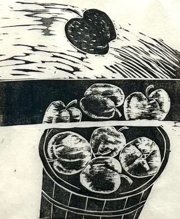 Naoko Matsubara, I Saw an Apple Flying Away 19/25, 1977