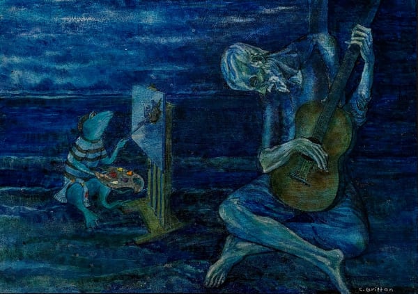 Cora Brittan, The Old Guitarist by Pablo Frogasso 1903, 2015