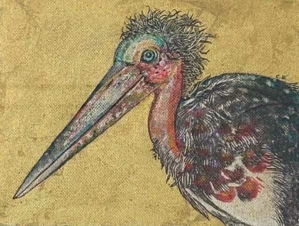 Cora Brittan, Polka-Dot Stork, 2022