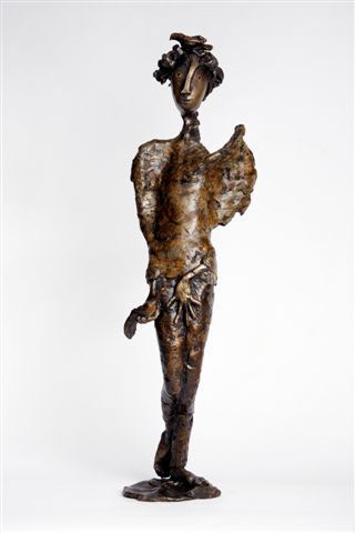 Camie Geary-Martin, Woman with Birds 1/8, 2014