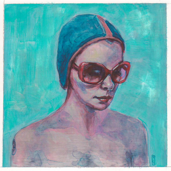 Kelly Grace, Study drawing of “Swimmer No. 1”, 2018