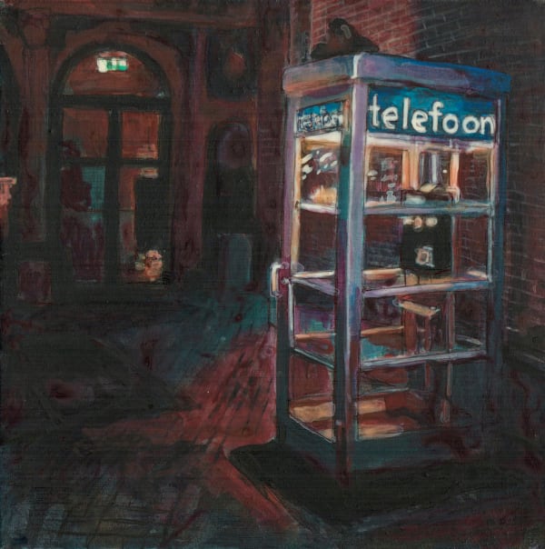 Kelly Grace, Study painting on panel of “Telefoon”, 2025
