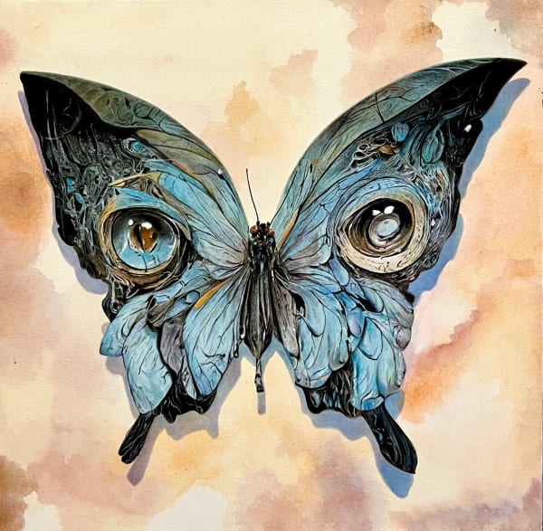 Richard A. Jacobson, Outside the cocoon it waits, 2023