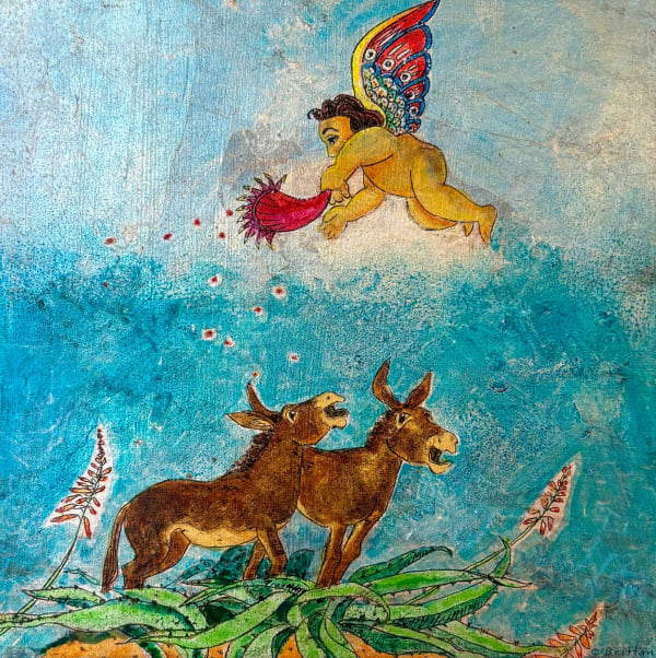 Cora Brittan, Surprised by a Flower Horn, 2022