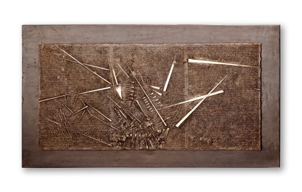 Arnaldo Pomodoro, Frammento, I da L'Arte dell'uomo primordiale di Emilio Villa, 2004