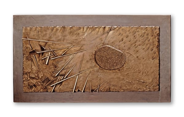 Arnaldo Pomodoro, Frammento II, da L'Arte dell'uomo primordiale di Emilio Villa, 2004