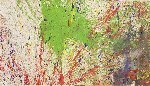 Shozo Shimamoto, Bottle Crash in Venice 18, 2007