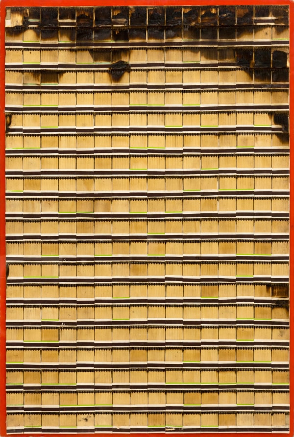 Bernard Aubertin, Allumettes brulées, 1974