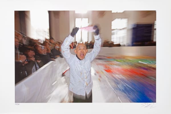 Shozo Shimamoto, Palazzo Ducale Genova Performance Photos, 2008