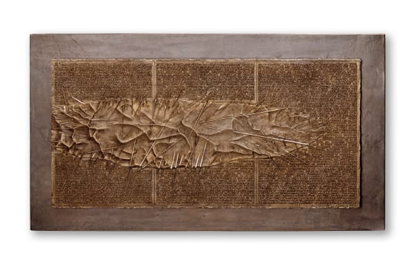 Arnaldo Pomodoro, Frammento III, da L'Arte dell'uomo primordiale di Emilio Villa, 2004