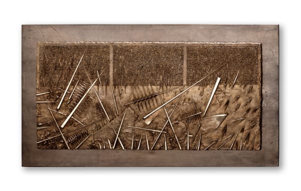 Arnaldo Pomodoro, Frammento IV, da L'Arte dell'uomo primordiale di Emilio Villa, 2004