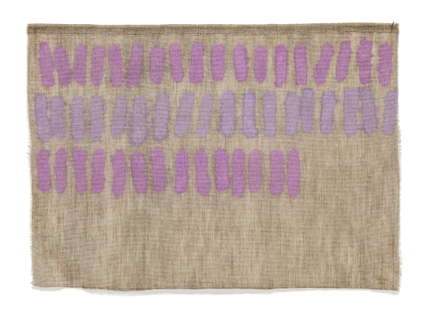 Giorgio Griffa, Segni orizzontali, 1971