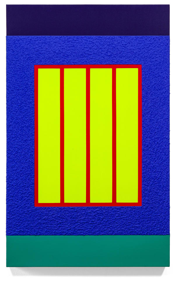 Peter Halley, Blue prison, 2012