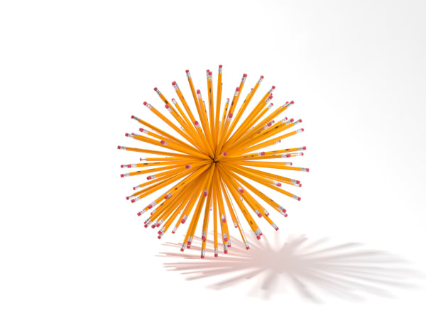 Nathaniel Price, Yellow Pencil Orb, 2020