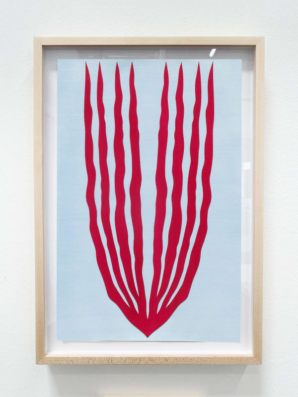 Elspeth Schulze, Palmetto Facing Up (Magenta), 2024