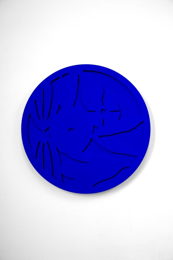 Elspeth Schulze, Recessed Circle (Ultramarine), 2025