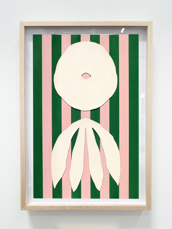 Elspeth Schulze, Striped Pair (Ivory), 2024