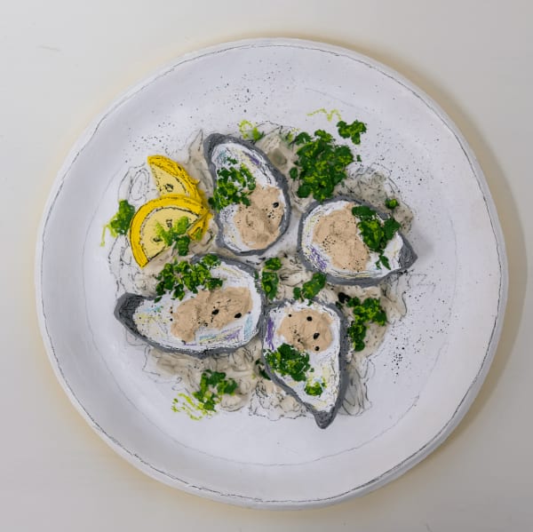Teddy Benfield, Untitled (Matunuck Oyster Plate), 2023