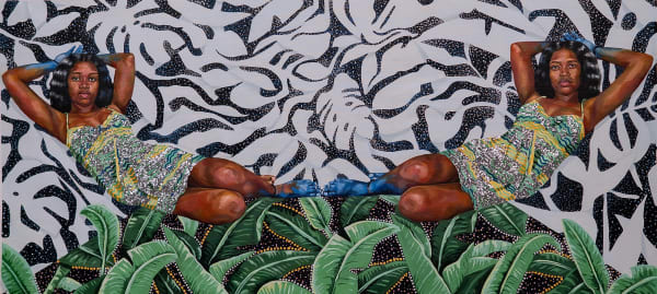 Alanis Forde, A Tapestry: The Deity and Gatekeeper, 2024