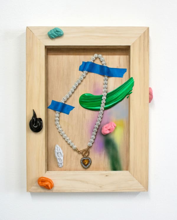 Katelyn Ledford, Necklace, Paint, and Gum, 2024