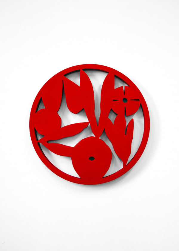 Elspeth Schulze, Silhouette Circle (Vermillion), 2025