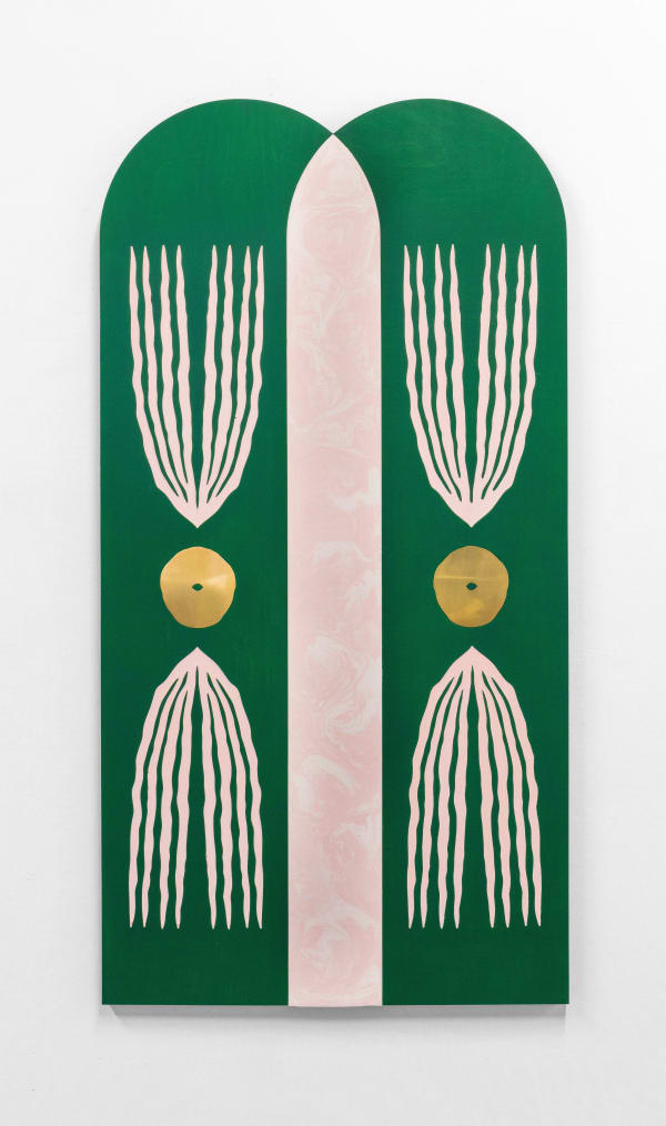 Elspeth Schulze, Overlap Arch (English Green), 2024