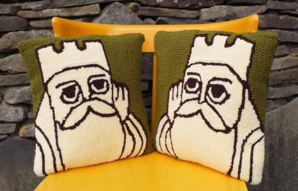 Haley Wood, Lewis Chessmen King Pillows, 2021