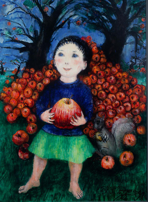 Girl with Apples, 1950
