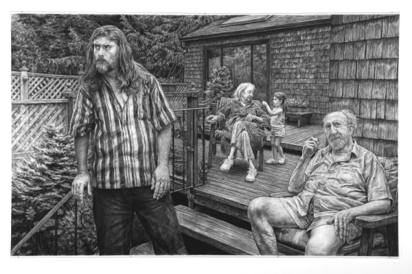 The Andersons on Their Deck in Garden City, 2005