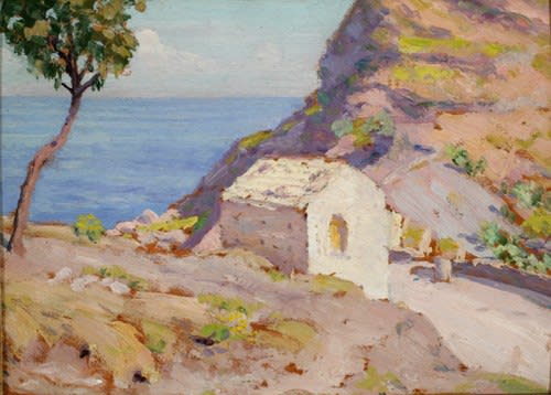 Small Stone Building and Sea