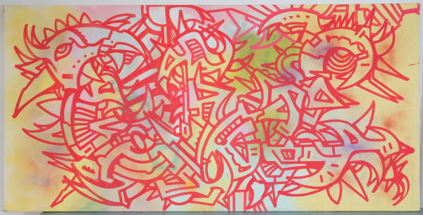 Phase 2 Untitled 2, 2010 Acrylic on Board 48 x 96 in. 121.9 x 243.8 cm