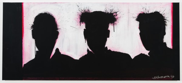 Richard Hambleton Three Shadow Heads, 2003 Acrylic on canvas 29 3/4 x 63 in. 75.6 x 160.0 cm
