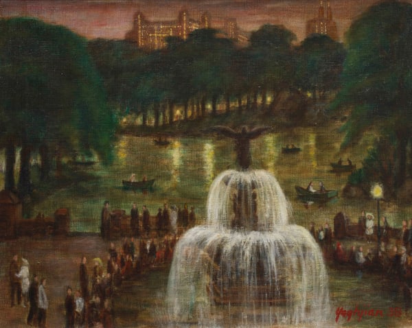 Boating in Central Park, 1938