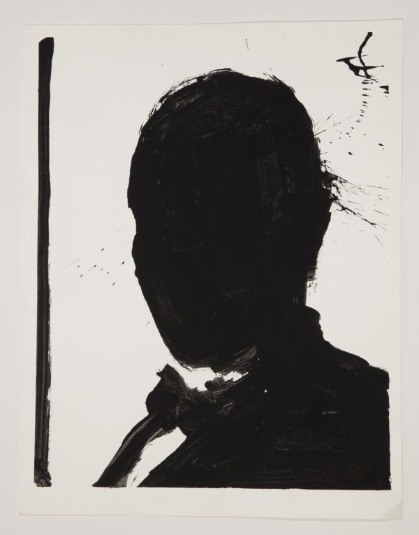 Shadow Head (Black and white with bow tie)