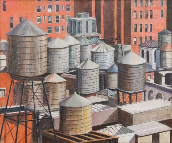 Water Tower Red, 2024