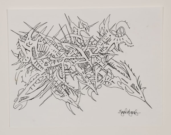 Phase 2 Hyperglyphs, 2014 Pen and ink on paper 8 1/2 x 11 in. 21.6 x 27.9 cm
