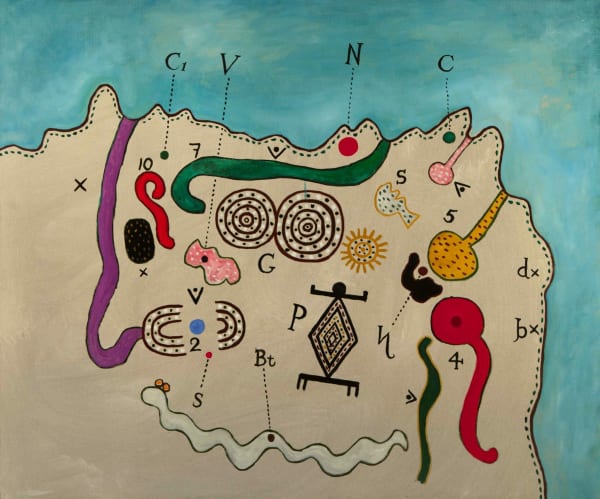 Alan Davie - Diagram from a North Coast No.10, 1976