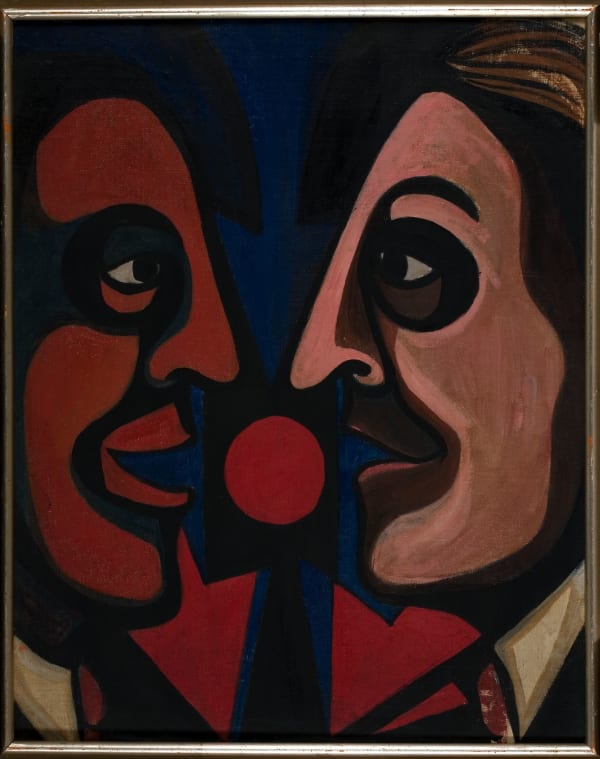Faith Ringgold, Early Works #18: Two Guys Talking, 1964