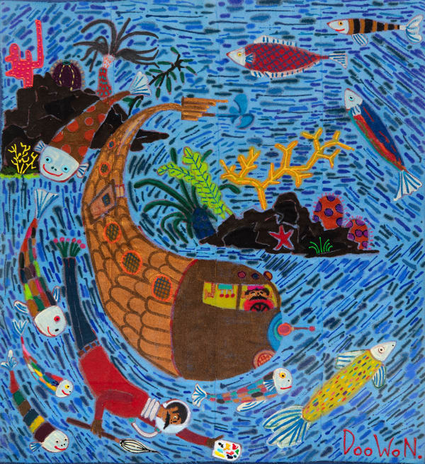 Doowon and Golden Fish Submarine Arrives In New York, 2025